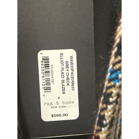 rag & bone Multicolor Plaid Jacket - Picture 8 of 8